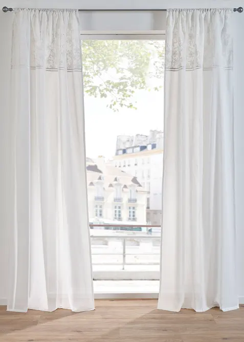 Tenda in cotone biologico ricamata (pacco da 1), bonprix