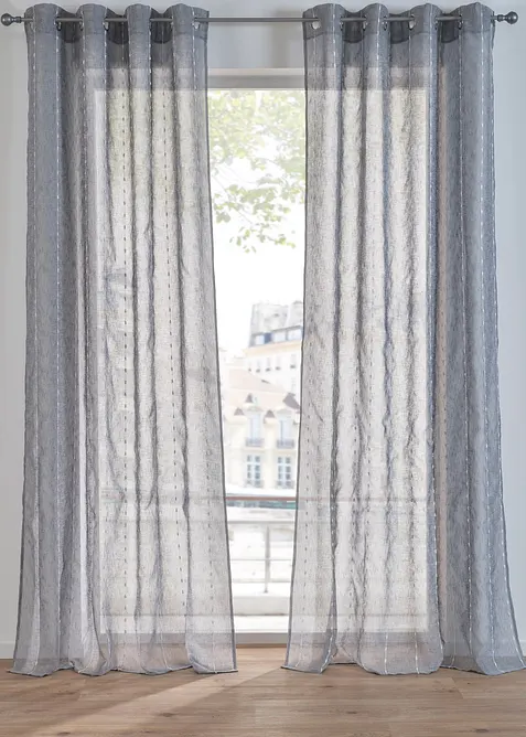 Tenda con righe in tessitura (pacco da 1), bonprix