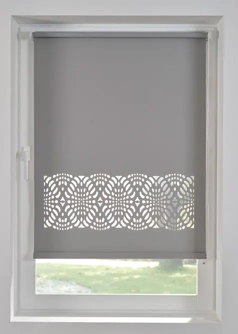 Tenda a rullo filtrante con fascia decorativa, bonprix