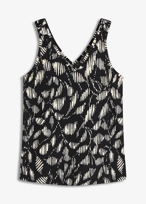 Top fantasia in jersey operato, bonprix