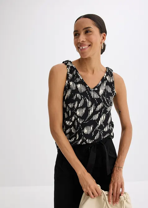 Top fantasia in jersey operato, bonprix