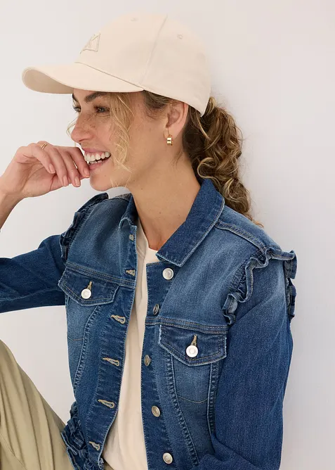 Cappello con visiera in 100% cotone, bonprix