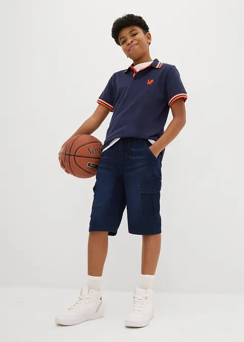 Bermuda di jeans in felpa, regular fit, bonprix