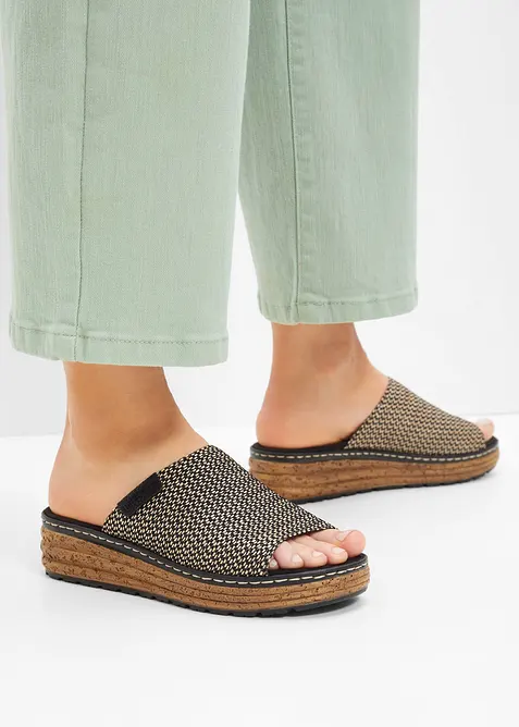 Ciabattine con zeppa Rieker, Rieker