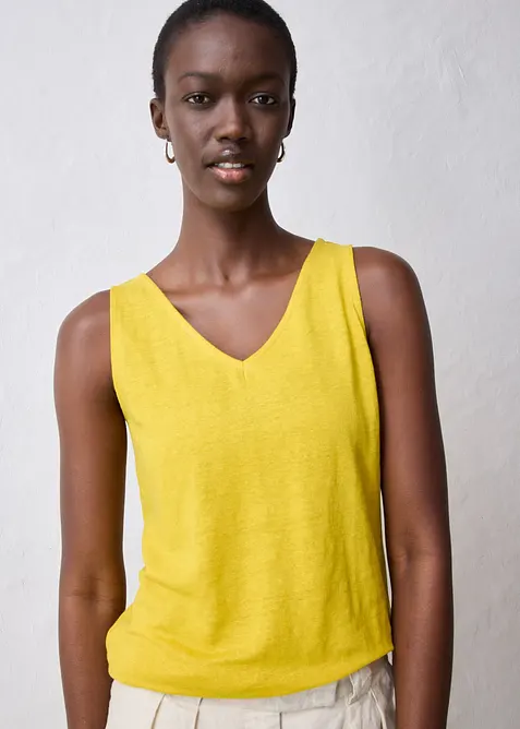 Canotta in lino, bonprix