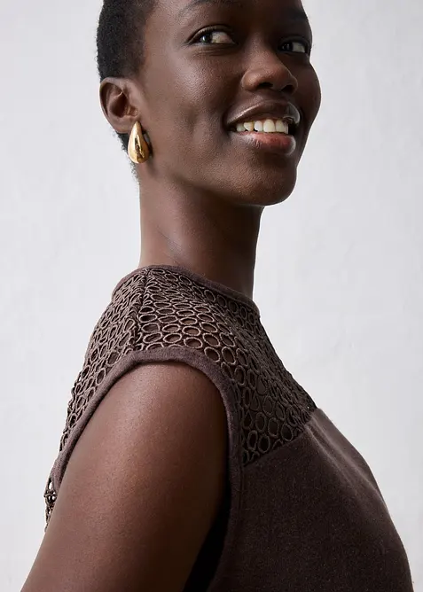 Top in puro lino, bonprix