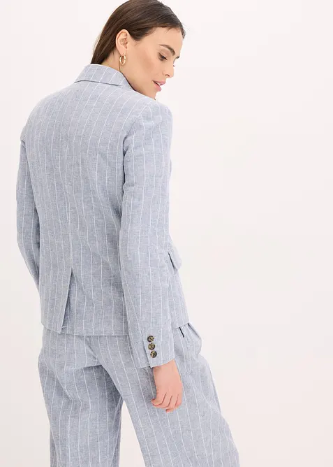 Blazer in misto lino, bonprix