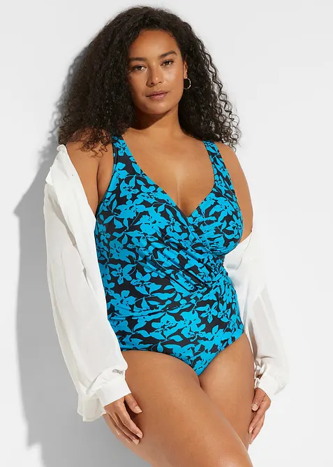 Costume intero a portafoglio con effetto modellante leggero, bonprix