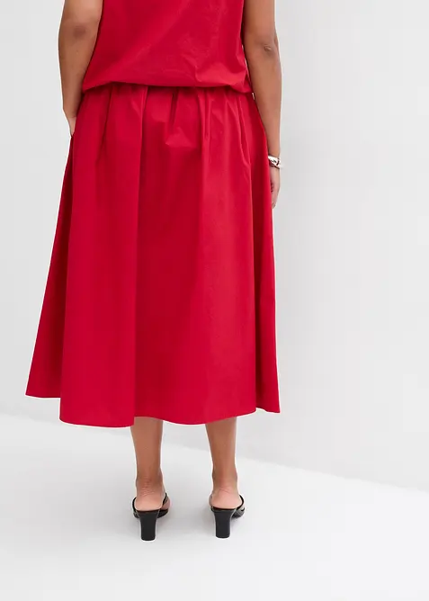 Gonna midi in puro cotone, bonprix