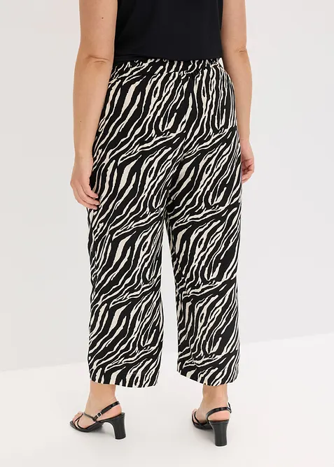 Pantaloni in viscosa con elastico in vita, bonprix