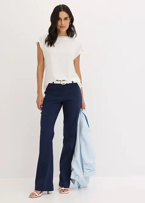 Pantaloni bootcut elasticizzati, bonprix