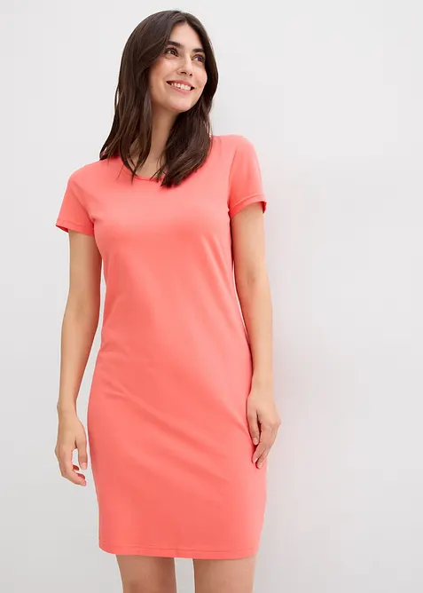 Abito in jersey di cotone biologico elasticizzato, bonprix