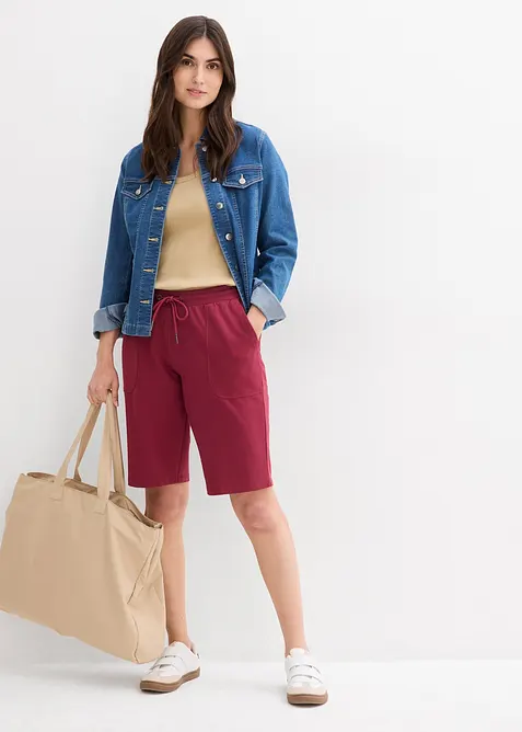 Bermuda in felpa di puro cotone, bonprix