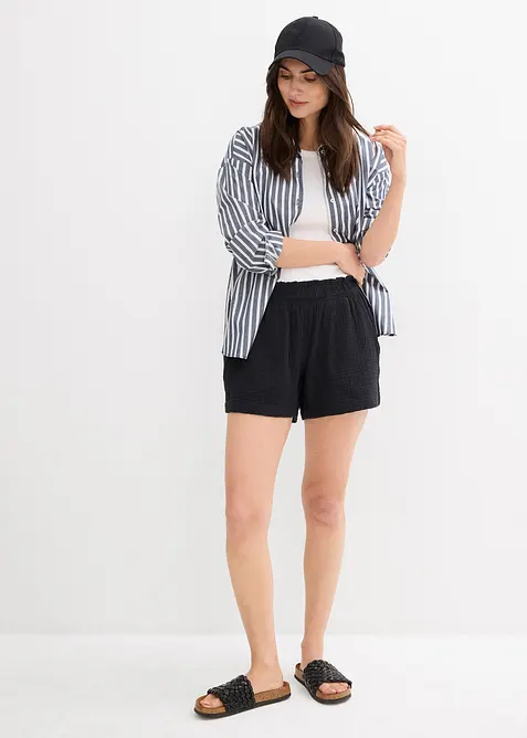 Shorts in mussola di puro cotone, bonprix
