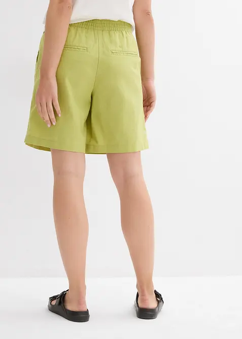 Bermuda in misto lino e cotone, bonprix