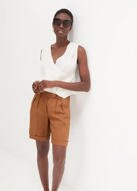 Bermuda in puro lino, bonprix