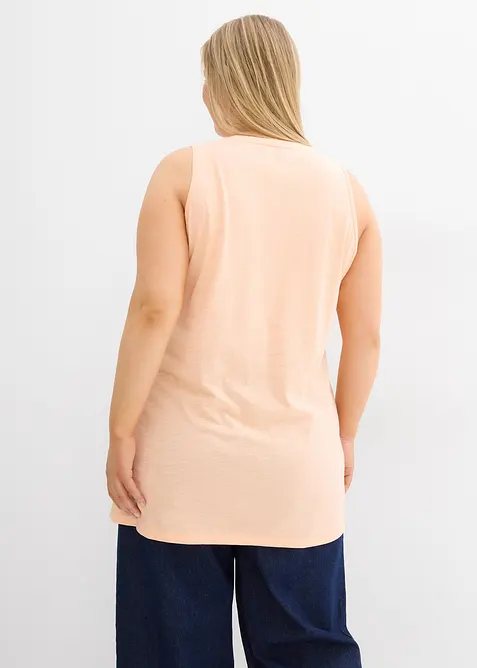 Top lungo in puro cotone biologico (pacco da 2), bonprix