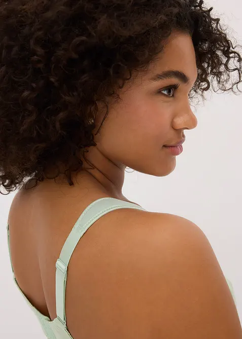 Reggiseno contenitivo senza ferretto con morbido cotone biologico, bonprix