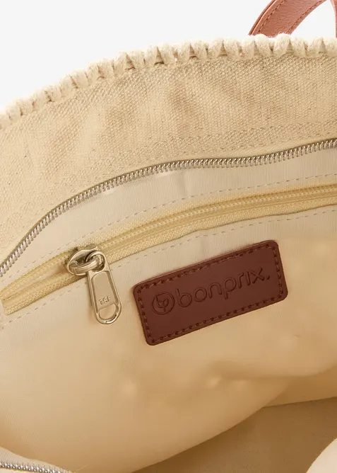 Borsa a mano effetto macram&egrave;, bonprix