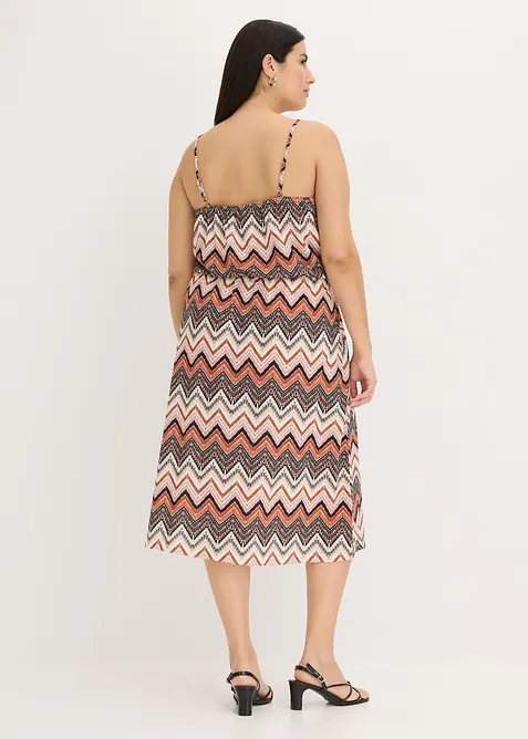 Abito fantasia con spalline, bonprix