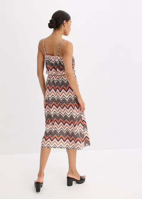 Abito fantasia con spalline, bonprix