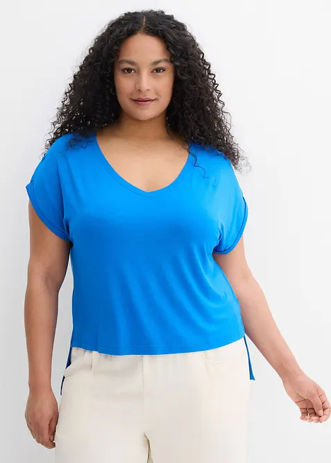 Maglia oversize in misto viscosa fluente, bonprix