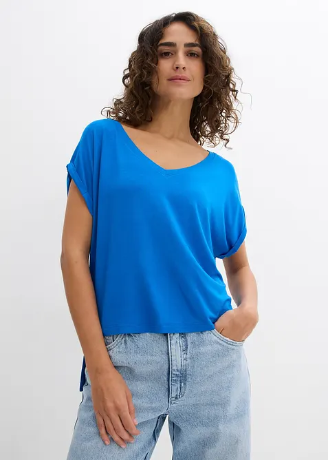 Maglia oversize in misto viscosa fluente, bonprix