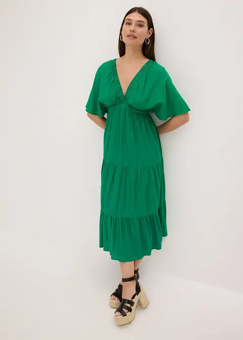 Abito midi in viscosa fluente, bonprix