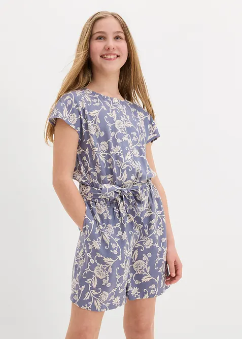 Tuta corta in viscosa fluente, bonprix