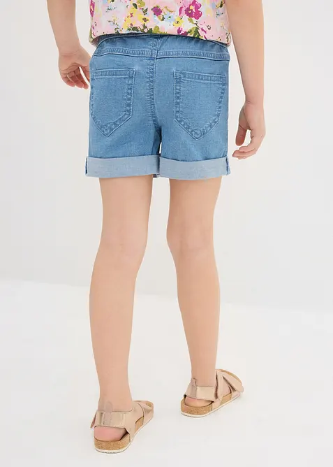 Shorts di jeans, vita media, bonprix