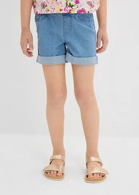 Shorts di jeans, vita media, bonprix