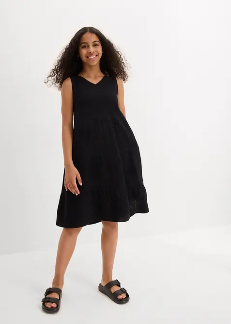 Abito con spalline in morbida mussola, bonprix