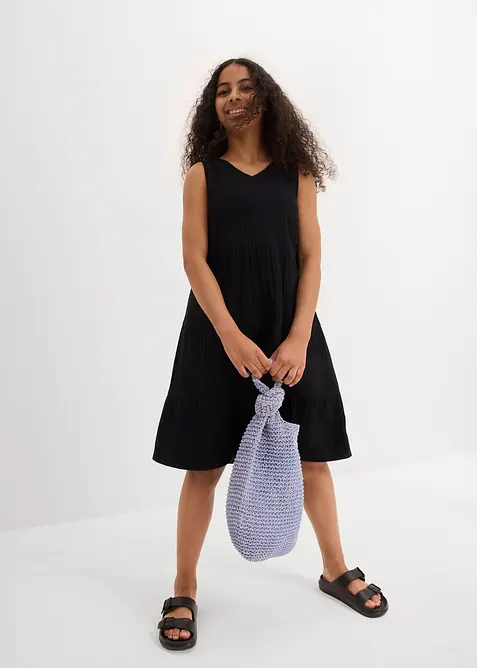 Abito con spalline in morbida mussola, bonprix