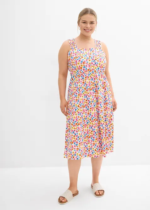 Abito in misto viscosa e cotone, bonprix