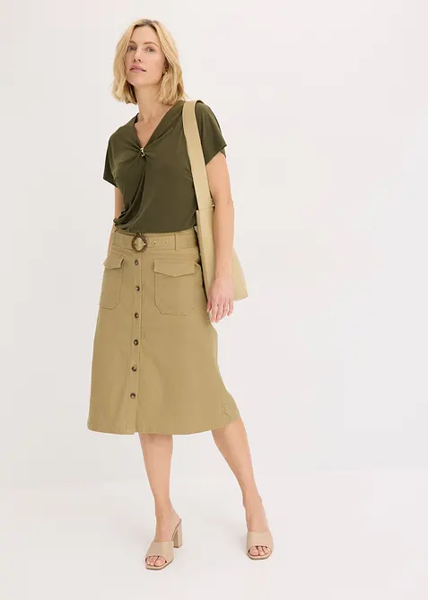 Maglia con anello decorativo, bonprix