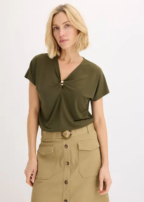 Maglia con anello decorativo, bonprix