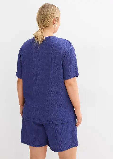 Maglia in crêpe stropicciato, bonprix