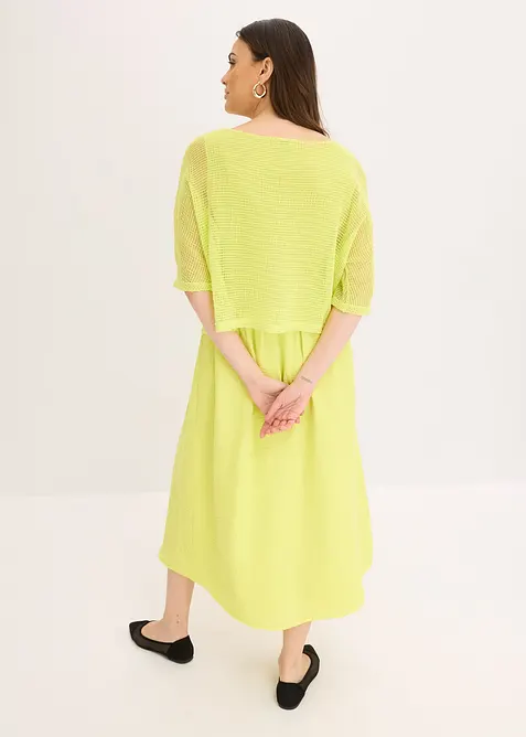 Abito effetto 2 in 1, bonprix