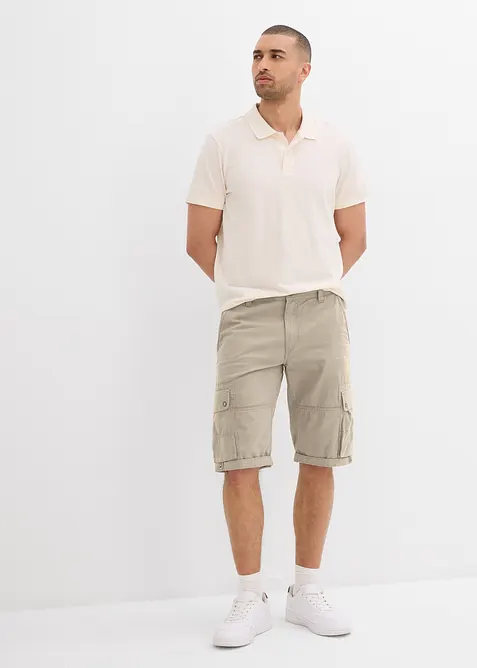 Bermuda cargo in puro cotone, regular fit, bonprix