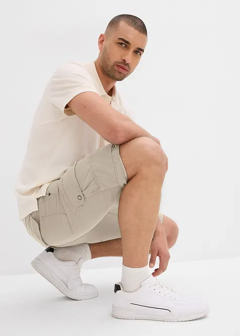 Bermuda cargo in puro cotone, regular fit, bonprix
