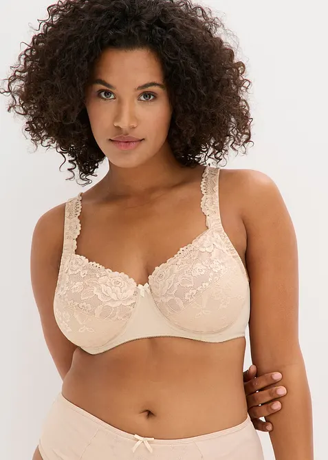 Reggiseno con ferretto e pizzo delicato (pacco da 2), bonprix