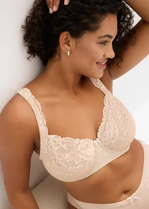 Reggiseno con ferretto e pizzo delicato (pacco da 2), bonprix