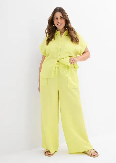 Pantaloni culotte in misto lyocell fluente, bonprix