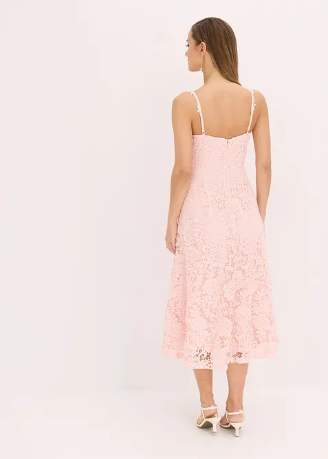 Abito in pizzo con spalline decorate, bonprix