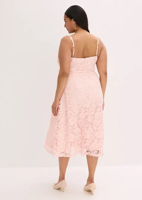 Abito in pizzo con spalline decorate, bonprix