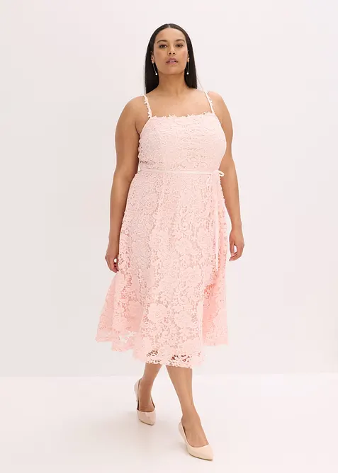 Abito in pizzo con spalline decorate, bonprix