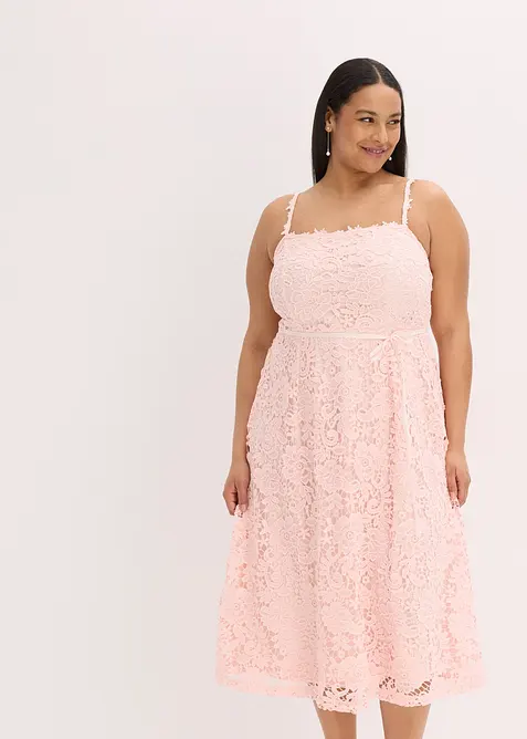 Abito in pizzo con spalline decorate, bonprix