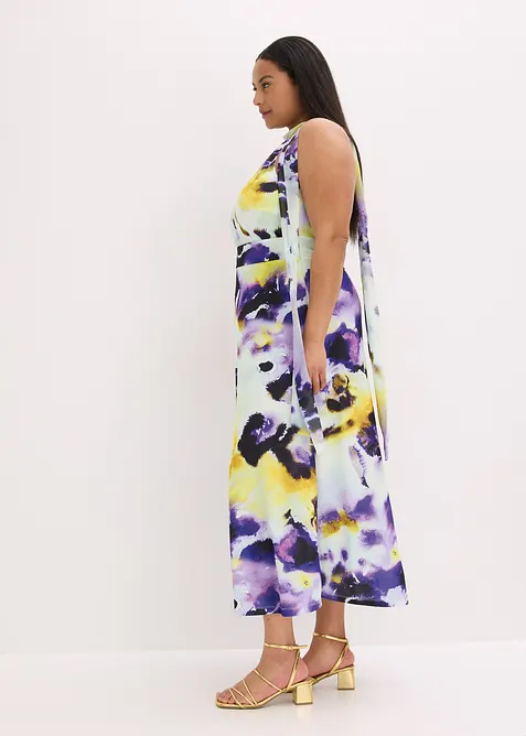 Abito lungo in tessuto effetto neoprene consistente, bonprix