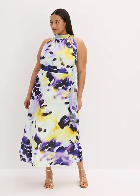 Abito lungo in tessuto effetto neoprene consistente, bonprix