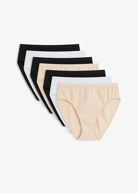 Slip alto con cotone biologico (pacco da 7), bonprix